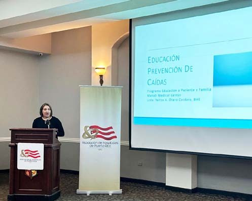 Yaitza Otero, BHD, ED, coordinadora del programa de Educación a Paciente y Familia del Manatí Medical Center.