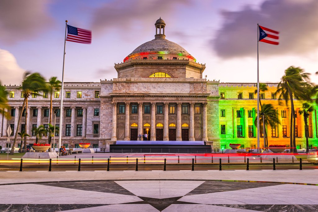El Capitolio en San Juan, Puerto Rico.